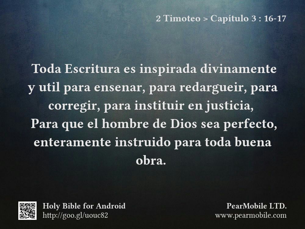 2 Timoteo, Capítulo 3:16-17